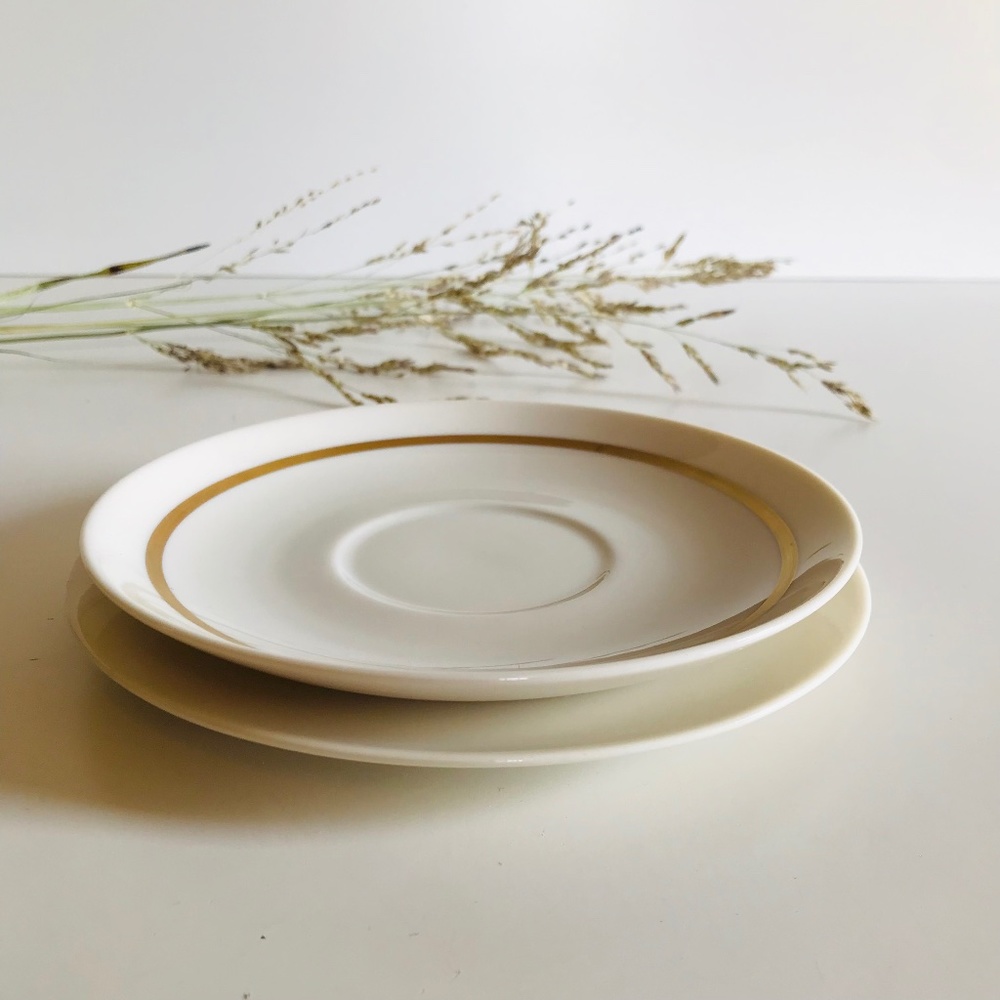 2 Franciscan Gold Stripe China Fremont Bread Plates Made In California